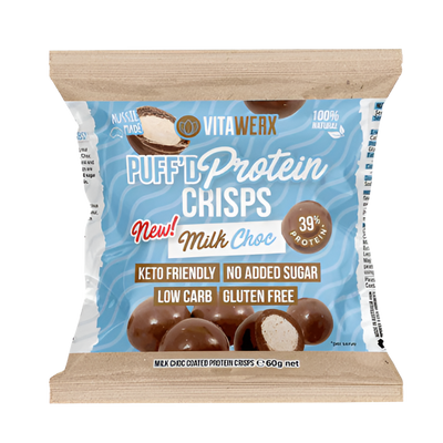 Milk Choc Puff'd Protein Crisps 60g