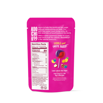 No Sugar Fruity Lollipops 10 Pack