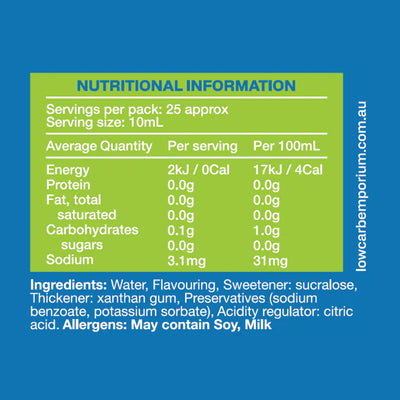 Pistachio Flavoured Zero Sugar Coffee Syrup - 250mL
