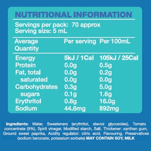 No Added Sugar Ketchup - 350mL