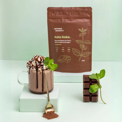 Keto Koko Low-Carb Peppermint Hot Chocolate 300g