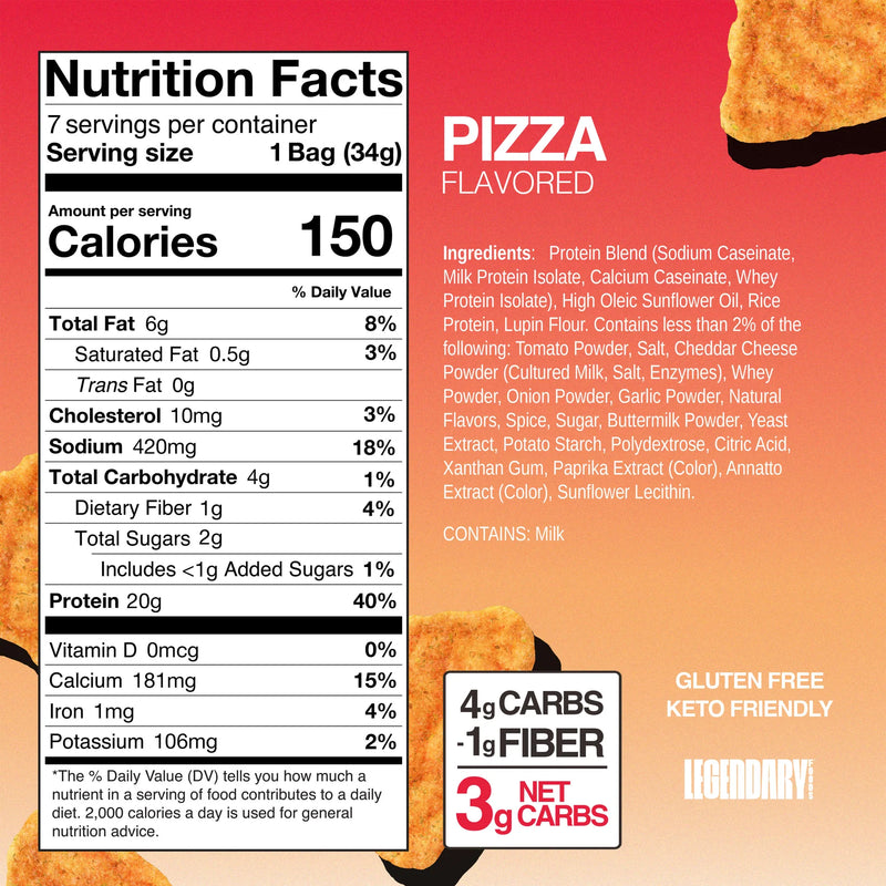 Pizza | Popped Protein Chips- 1x packet