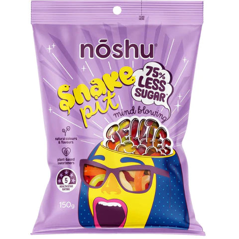 Noshu Snake Pit Gummy Lollies 150g