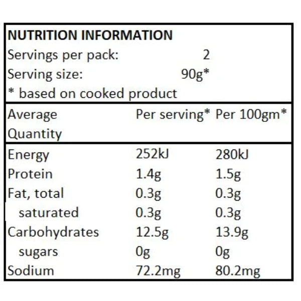 Low Carb Rice 80g