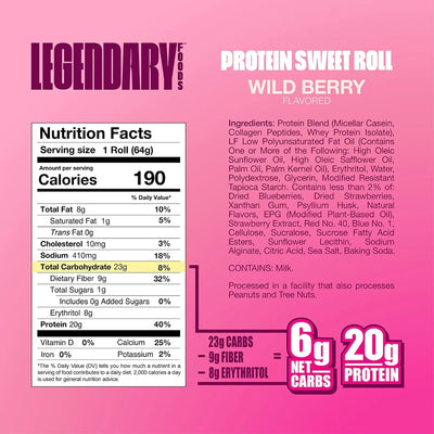 Protein Sweet Roll - Wild Berry | Single Pack (64g)