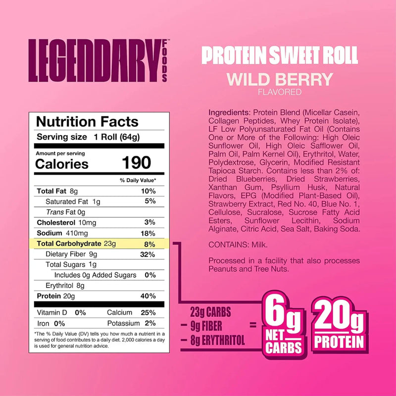 Protein Sweet Roll - Wild Berry | Single Pack (64g)