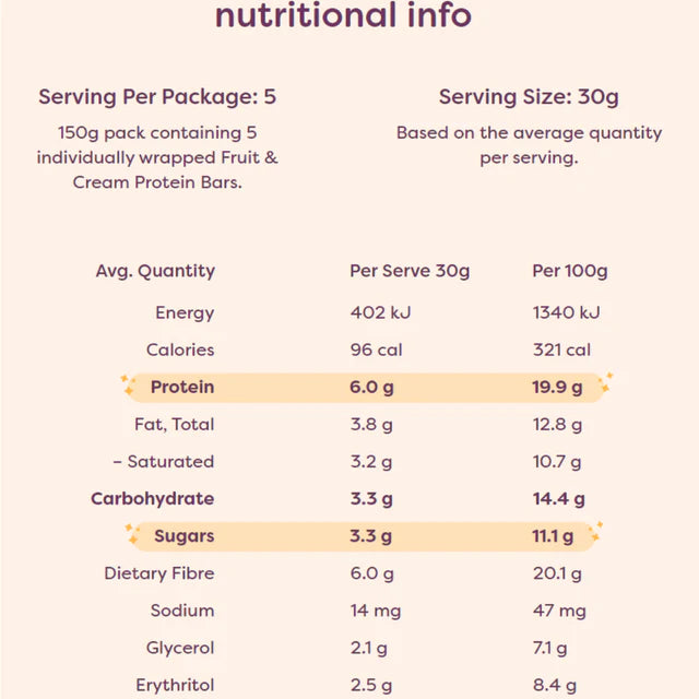 Mango & Cream Protein Bars