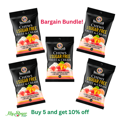 Fruit Chews | Fruit and Cream Chews 70g - Buy in Bulk and SAVE!