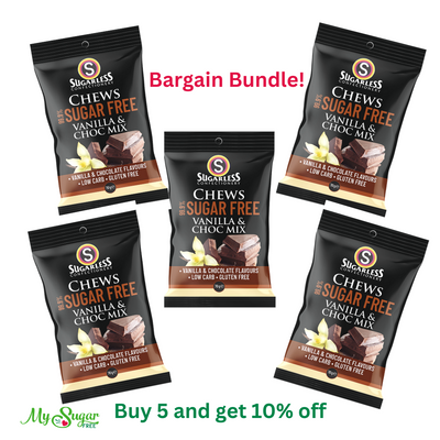 Vanilla & Choc Mix Chews 70g - Buy in Bulk and SAVE!