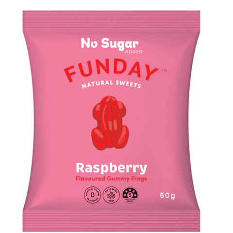 Raspberry Flavoured Gummy Frog 50g - My Sugar Free