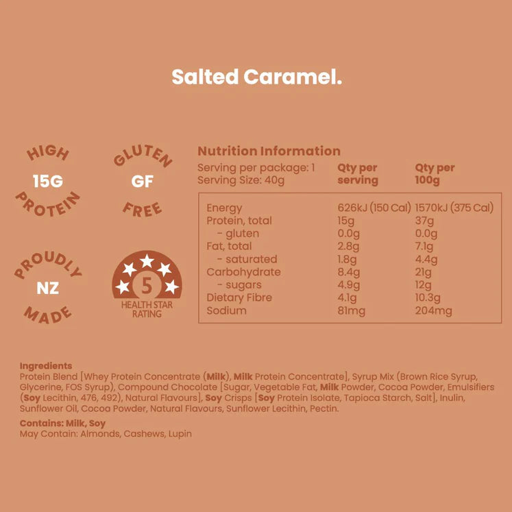 Nothing Naughty Protein Bar - Salted Caramel