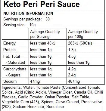 Peri Peri Sauce 300g