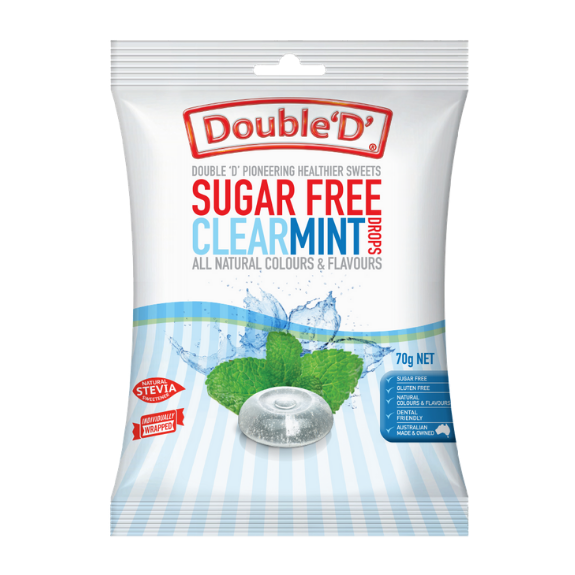 Clear Mint Drops 70g – My Sugar Free