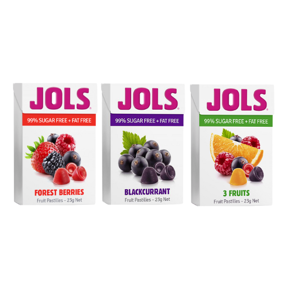 Jols Fruit Pastilles Sample Pack - 3 Packets