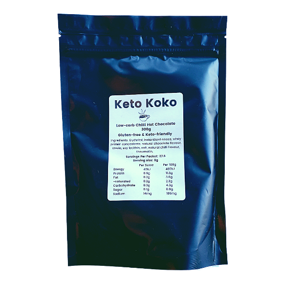 Keto Koko Low-Carb Chilli Hot Chocolate 300g