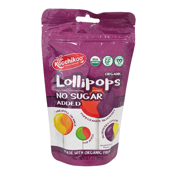 Organic No Sugar Added Lollipops