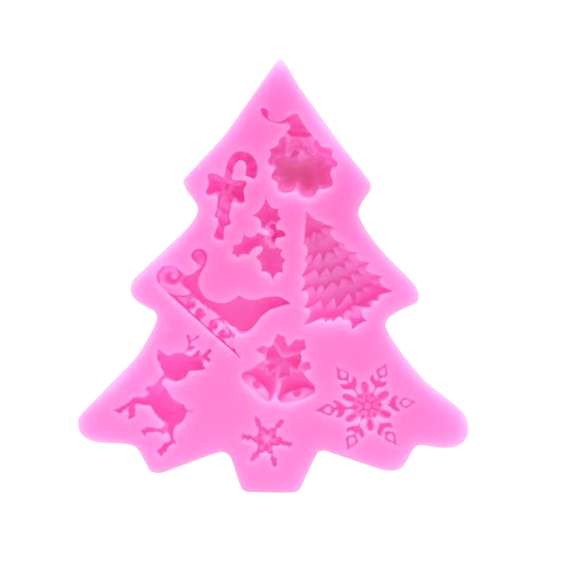 9 Tiny Cavities - Christmas Tree Silicone Mould