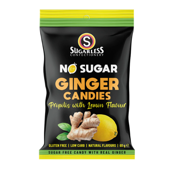Ginger Candies - Propolis with Lemon Flavoured 60g