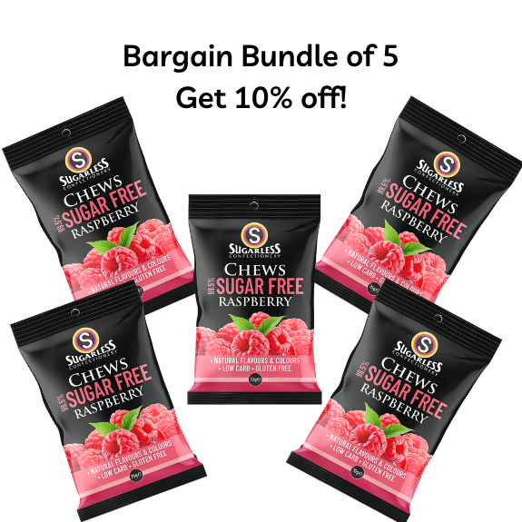 Copenhagen Raspberry Chew Raspberry Drops Lollies | Raspberry Chews 70g – My Sugar Free
