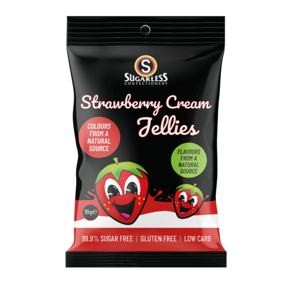 Strawberry Cream Jellies 70g