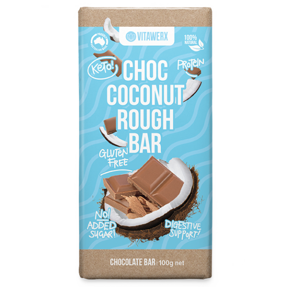 Milk Choc Coconut Rough Bar 100g