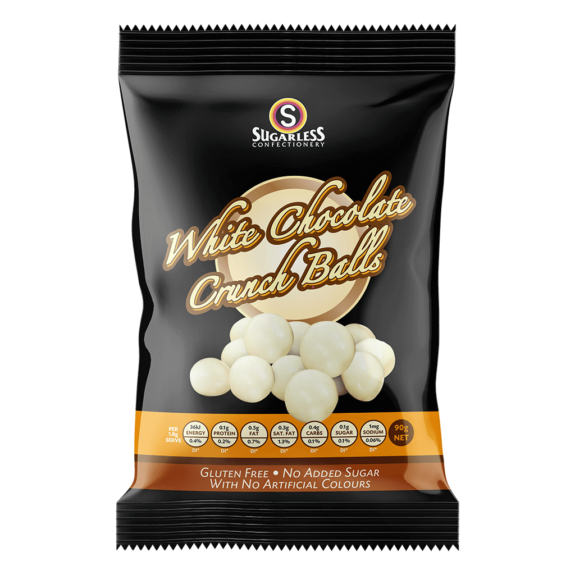 White Chocolate Crunch Balls 90g - Buy in Bulk & Save!